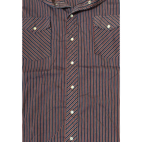 Vintage Wrangler Brushpopper Pearl Snap Shirt 3XL Tall Men’s Western Rodeo - Picture 3 of 9